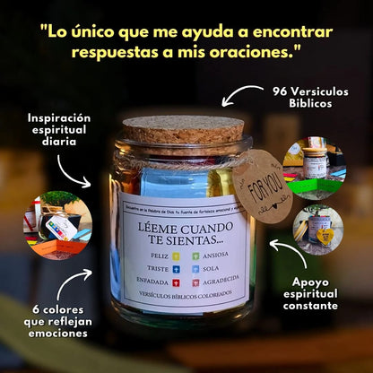 Frasco Bíblico – 130 Versículos para Cada Emoción - Dios Tiene una Palabra para Ti