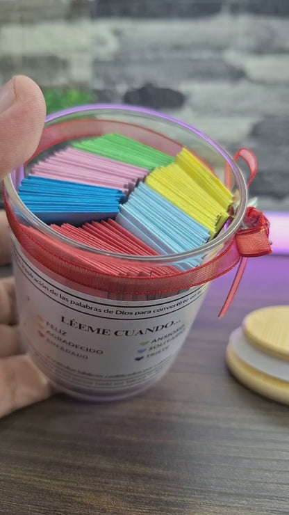 Frasco Bíblico – 130 Versículos para Cada Emoción - Dios Tiene una Palabra para Ti